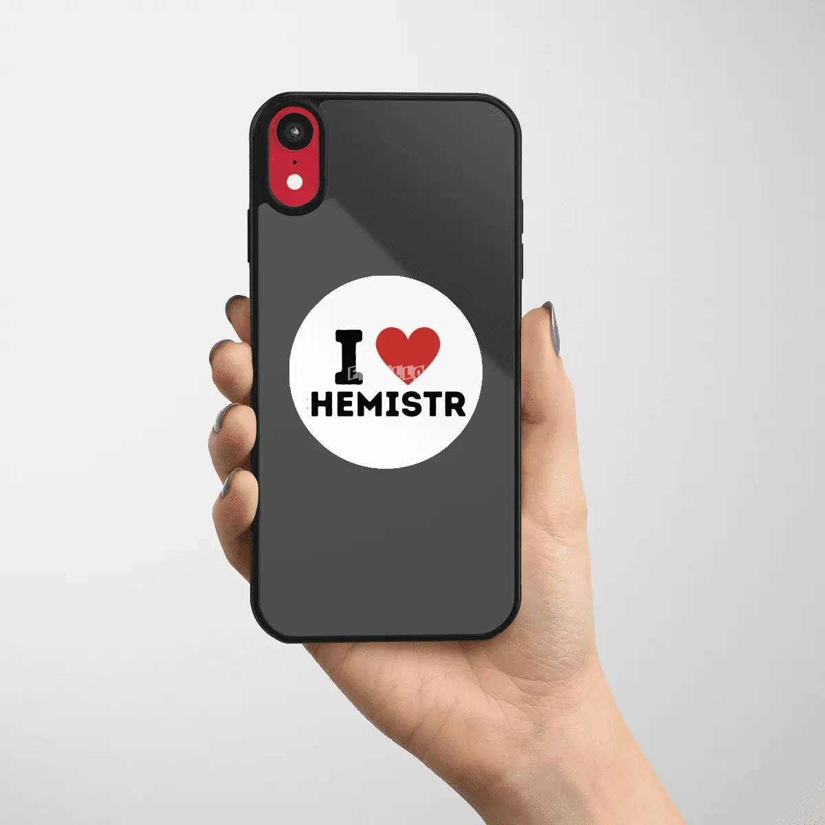 I Love Chemistry Simple Heart Design Etiket