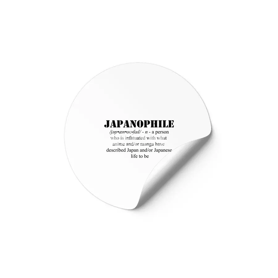 Sarcastic Japanophile (Black Text) Etiket