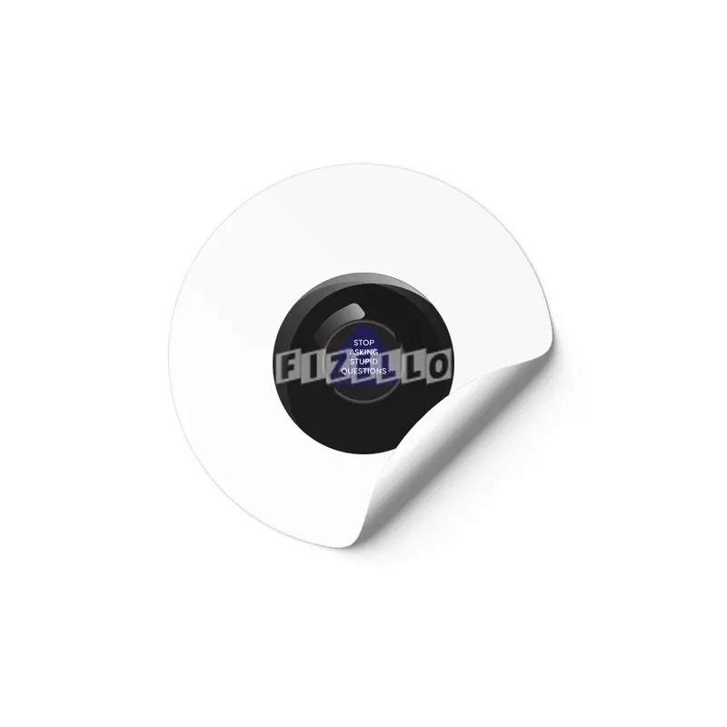 Sarcastic Magic 8 Ball Etiket