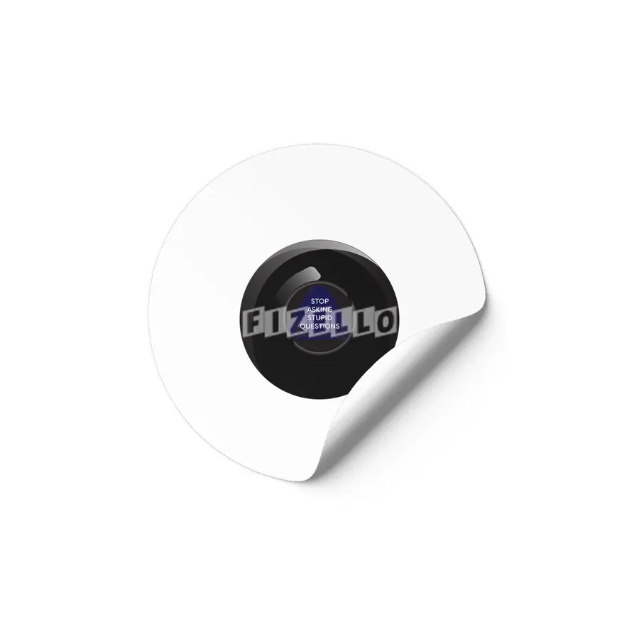 Sarcastic Magic 8 Ball Etiket