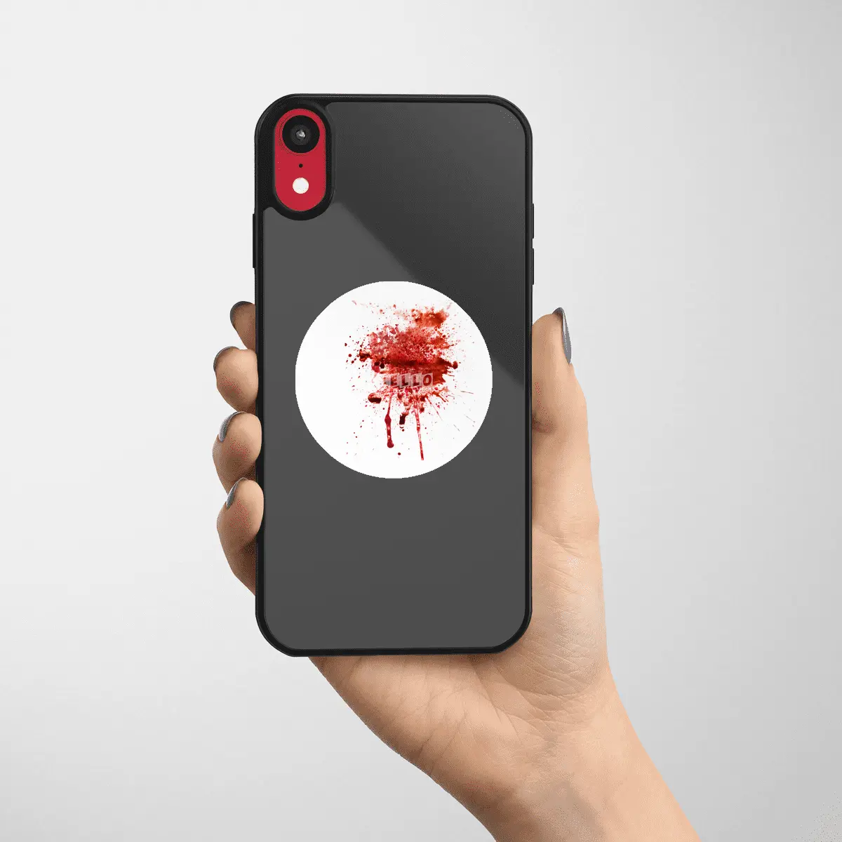 I'm Fine Movie Bloody Zombie Sarcastic Very Funny Tee Etiket