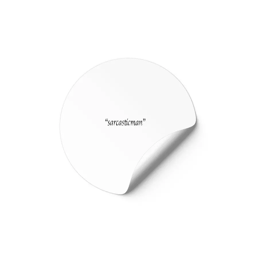 "sarcasticman" Etiket