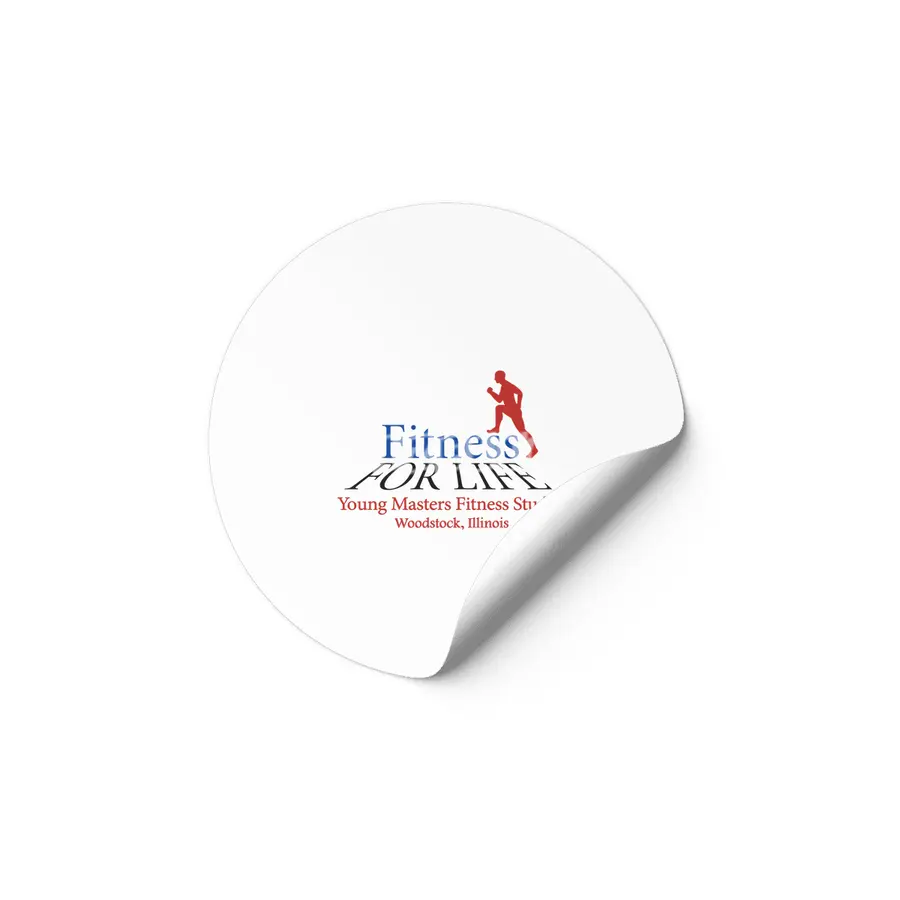 Fitness Logo for light colored Etiket