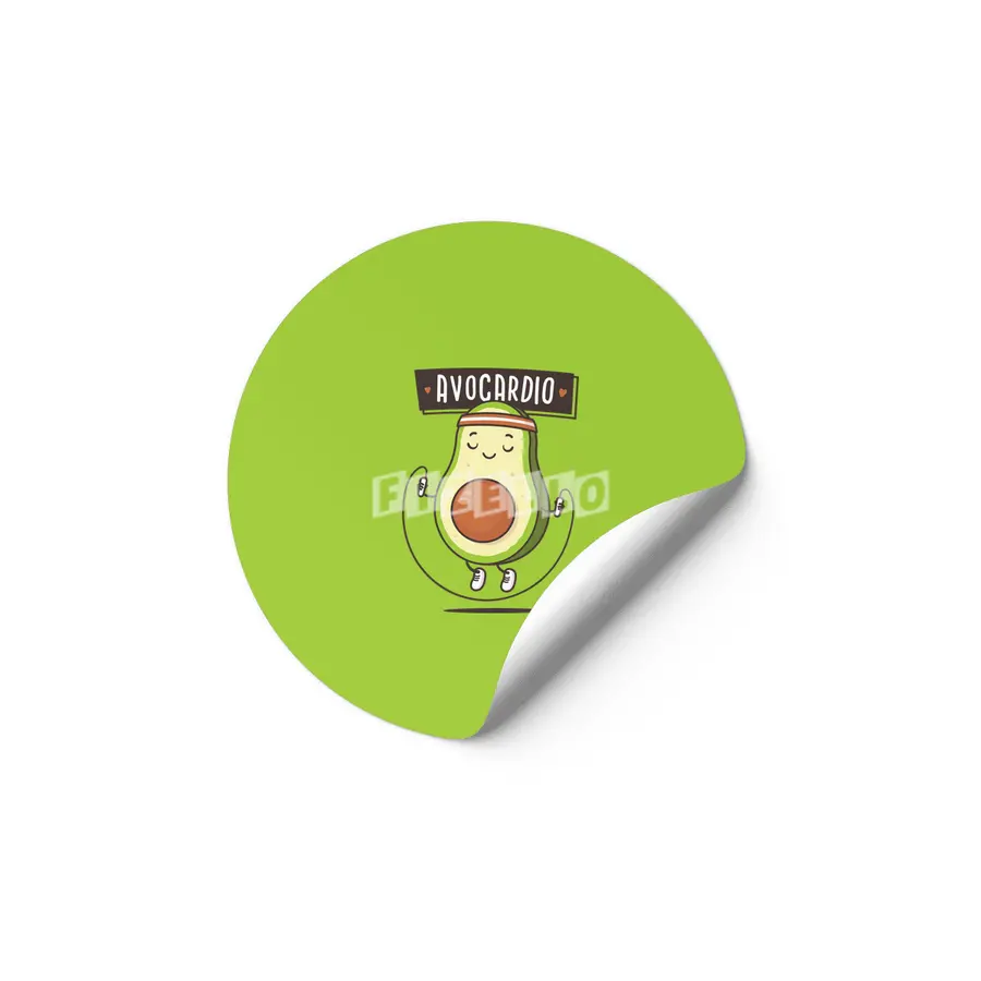 Avo Cardio - Avocado Workout Etiket