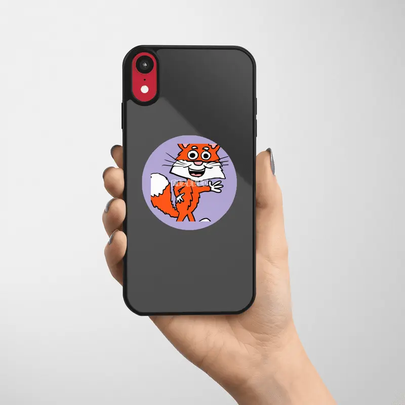 Cartoon fox Etiket