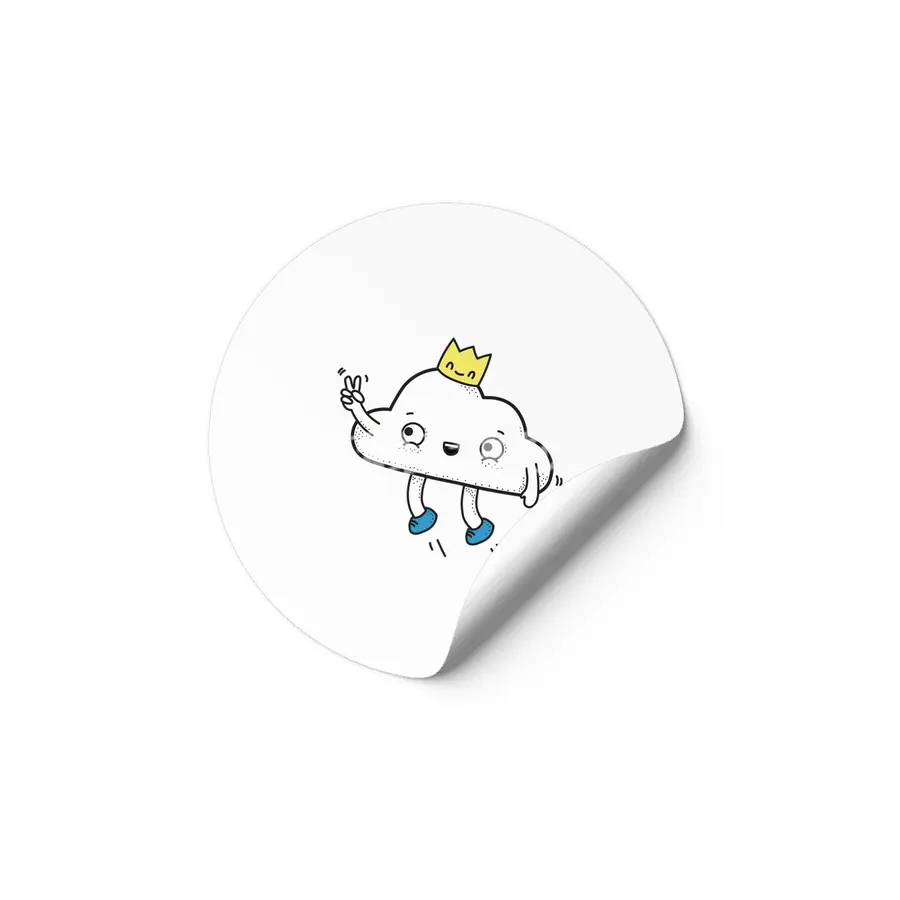 happy little cloud Etiket