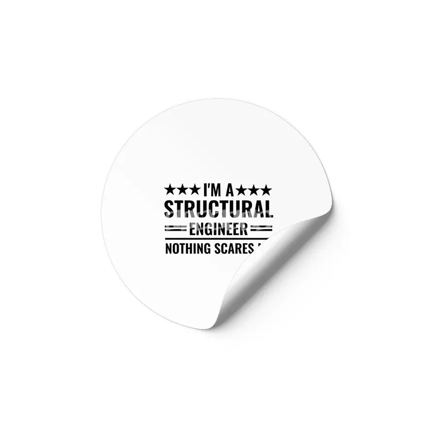 I'm A Structural Engineer Nothing Scares Me Etiket