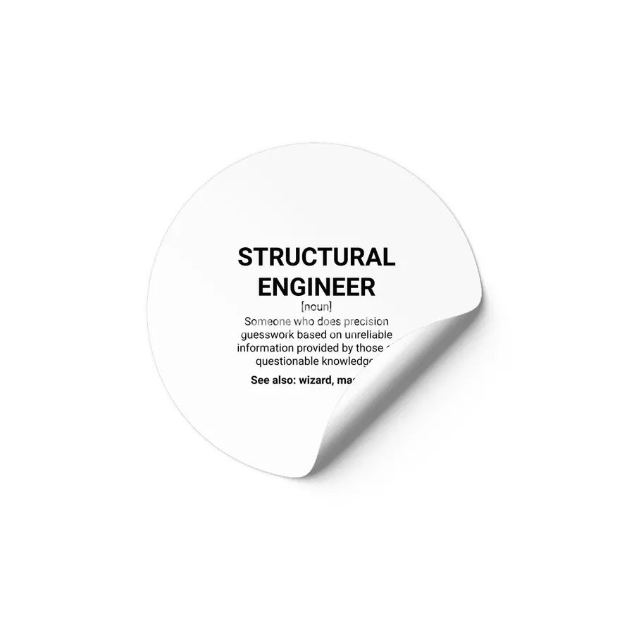 Structural Engineer Funny Definition Etiket