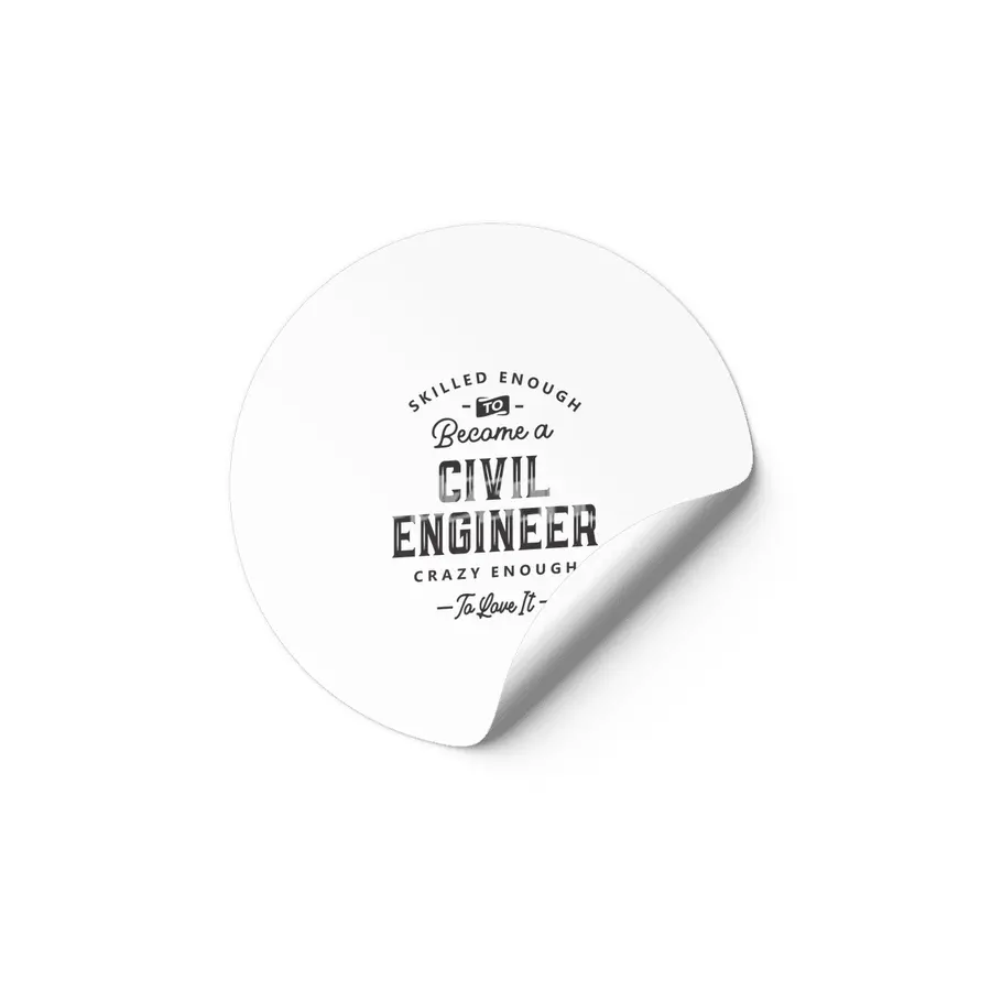 Civil Engineer Funny Job Title Profession Birthday Worker Etiket