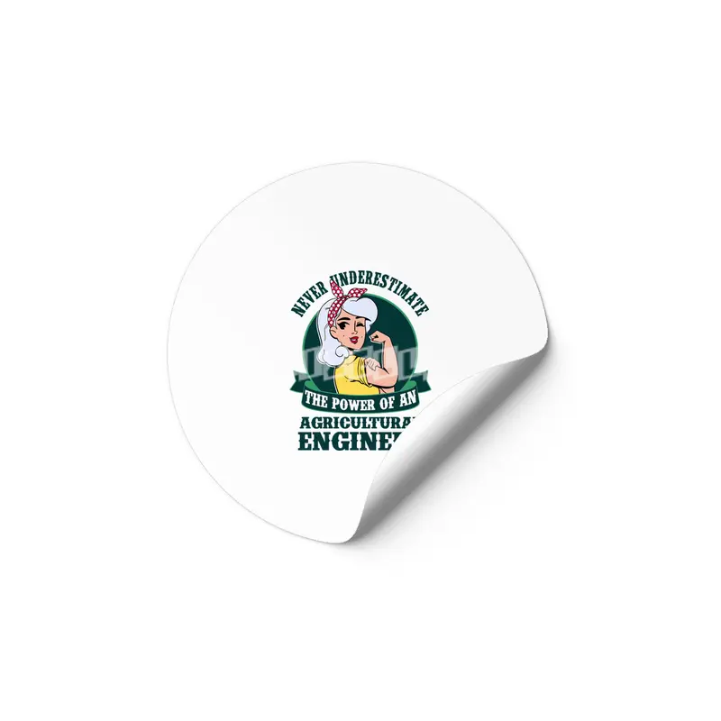 Agricultural Engineer Girl Power Etiket