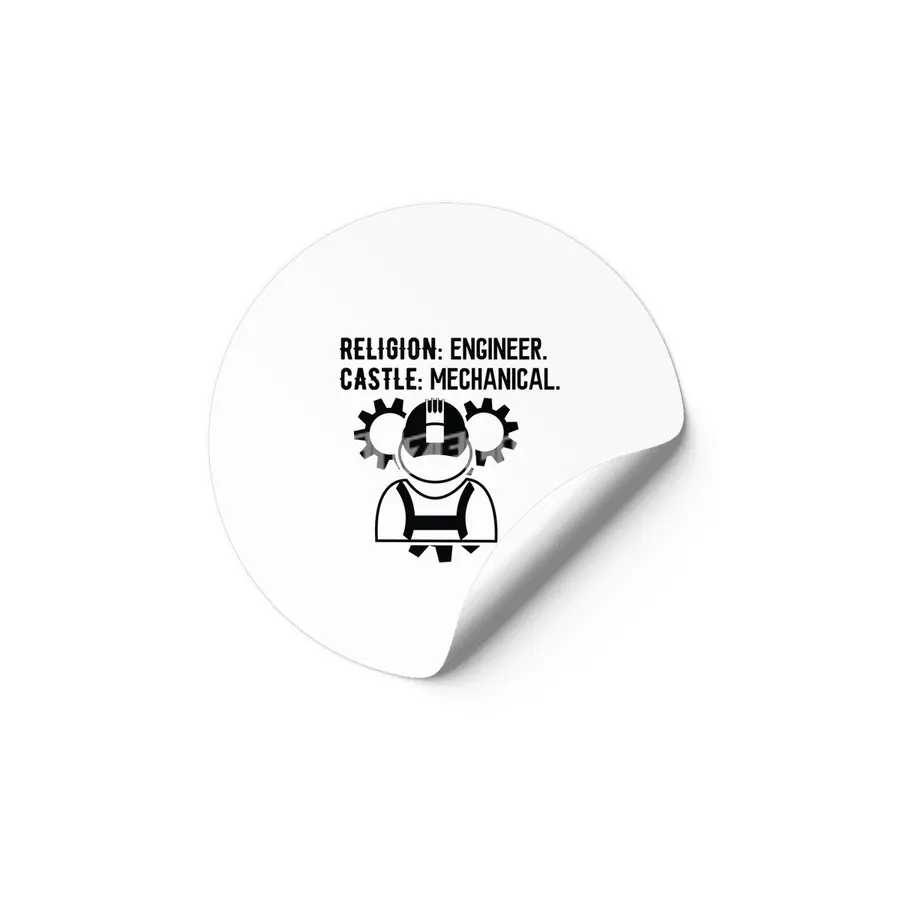 Engineer Crafts Mechanic Gift Etiket