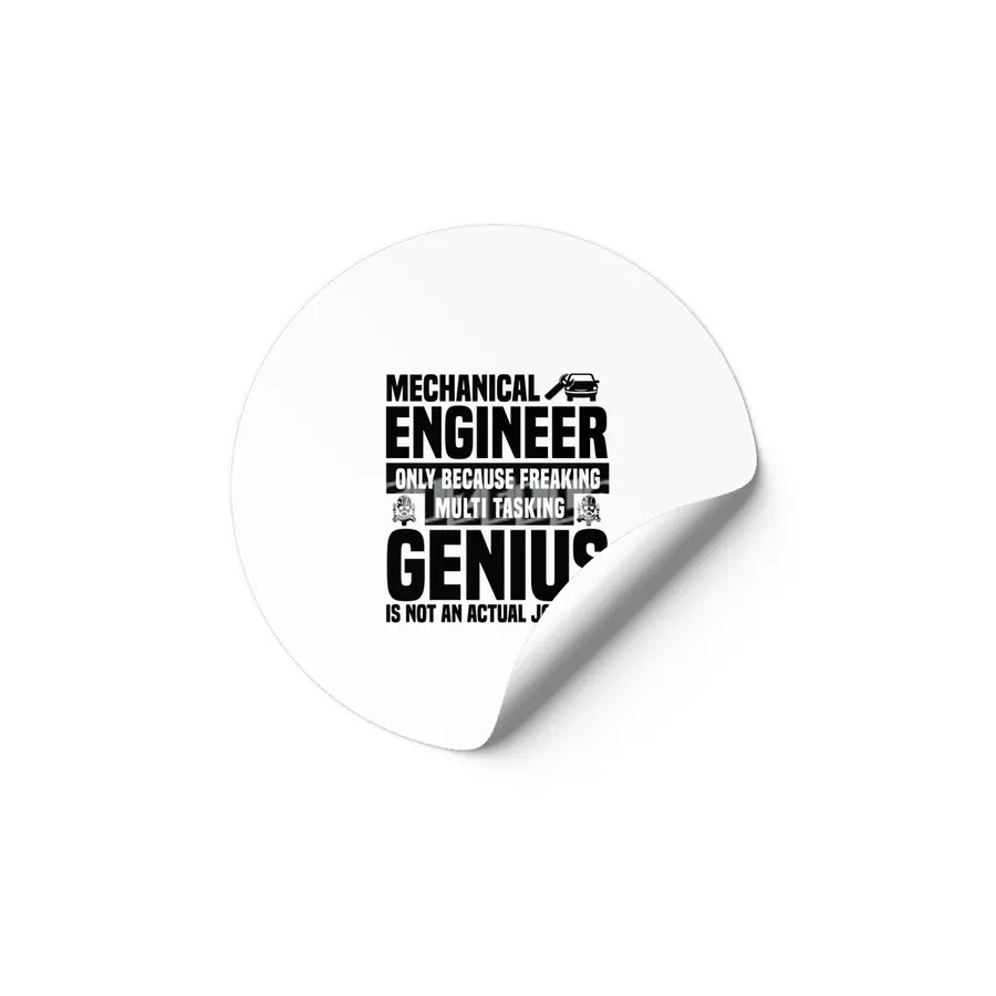 Engineer Crafts Mechanic Gift Etiket