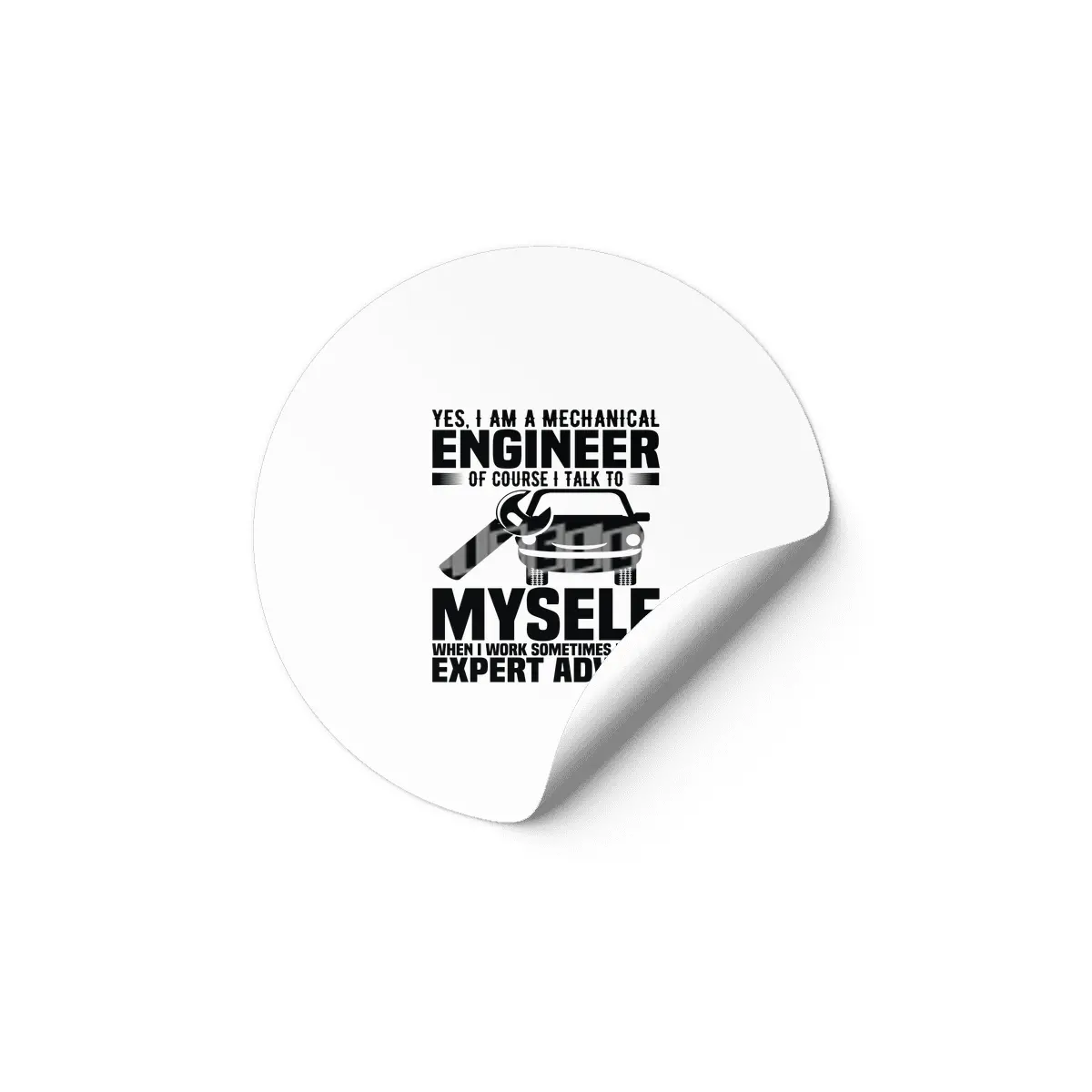Engineer Crafts Mechanic Gift Etiket
