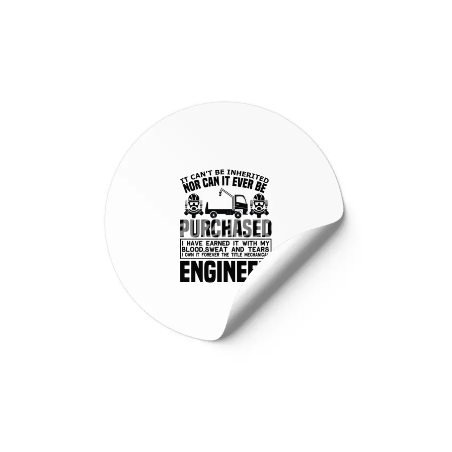 Engineer Crafts Mechanic Gift Etiket