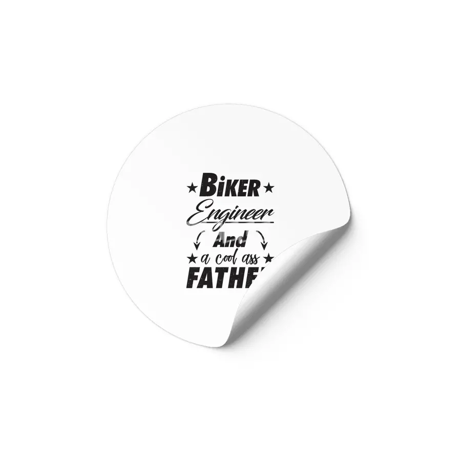 Biker Engineer Father Etiket