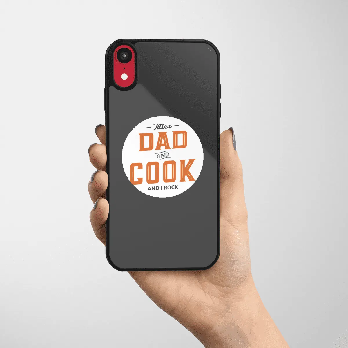 Dad and Cook Funny Job Title Profession Birthday Worker Etiket
