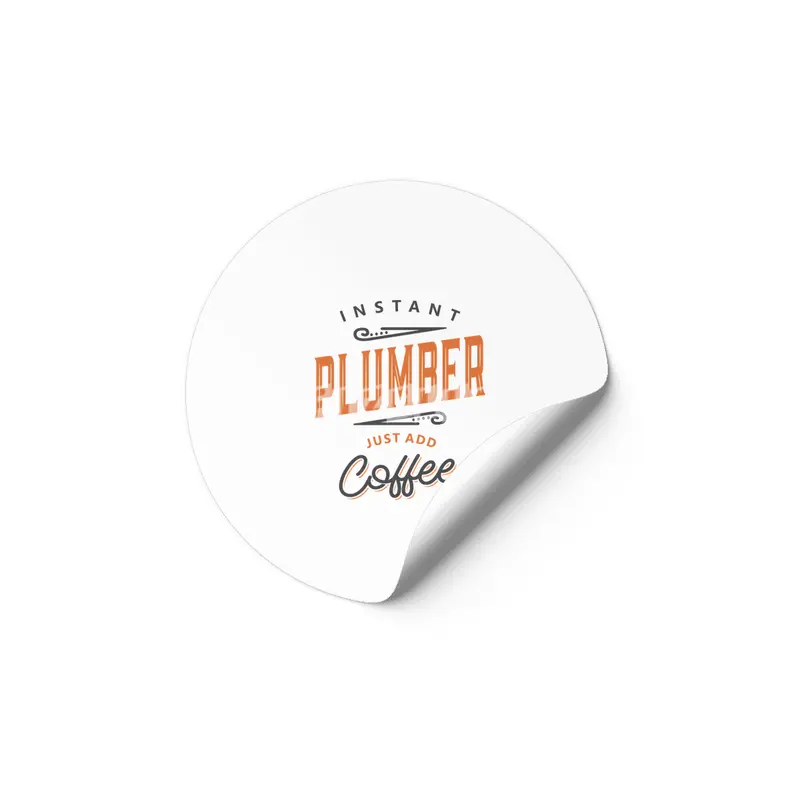 Plumber Funny Job Title Profession Birthday Worker Etiket