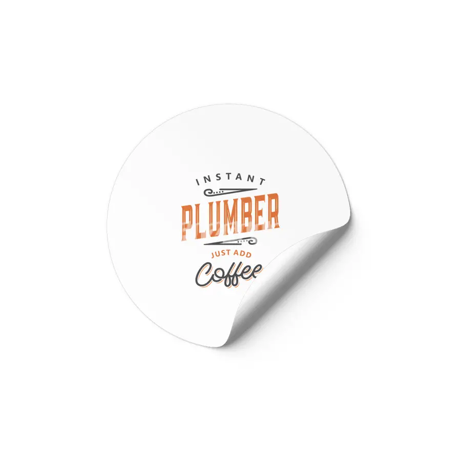 Plumber Funny Job Title Profession Birthday Worker Etiket