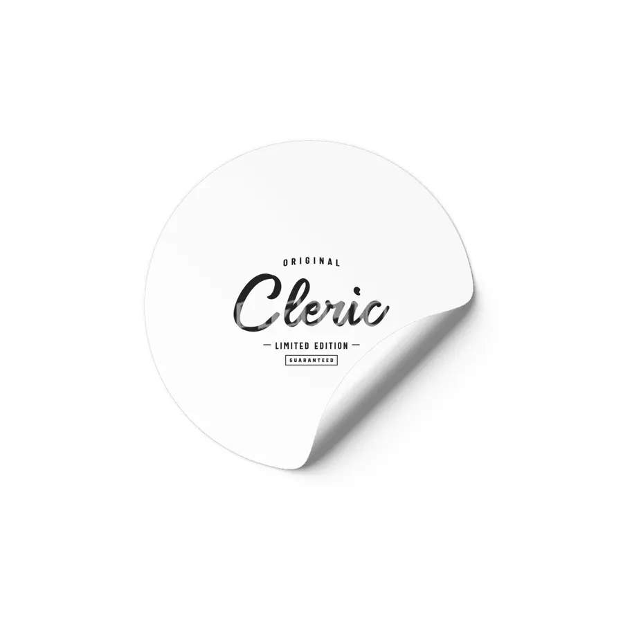 Cleric Funny Job Title Profession Birthday Worker Etiket