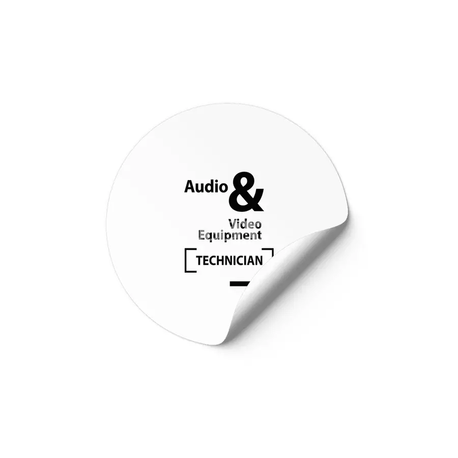 Audio & Video Equipment Technician Job Title Gift Etiket