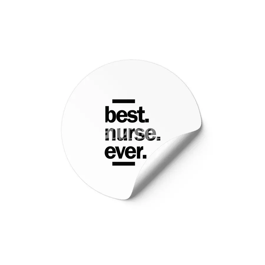 Best Nurse Ever Job Title Men Women Gift Etiket
