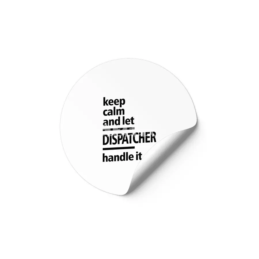 Dispatcher Job Title Gift Etiket