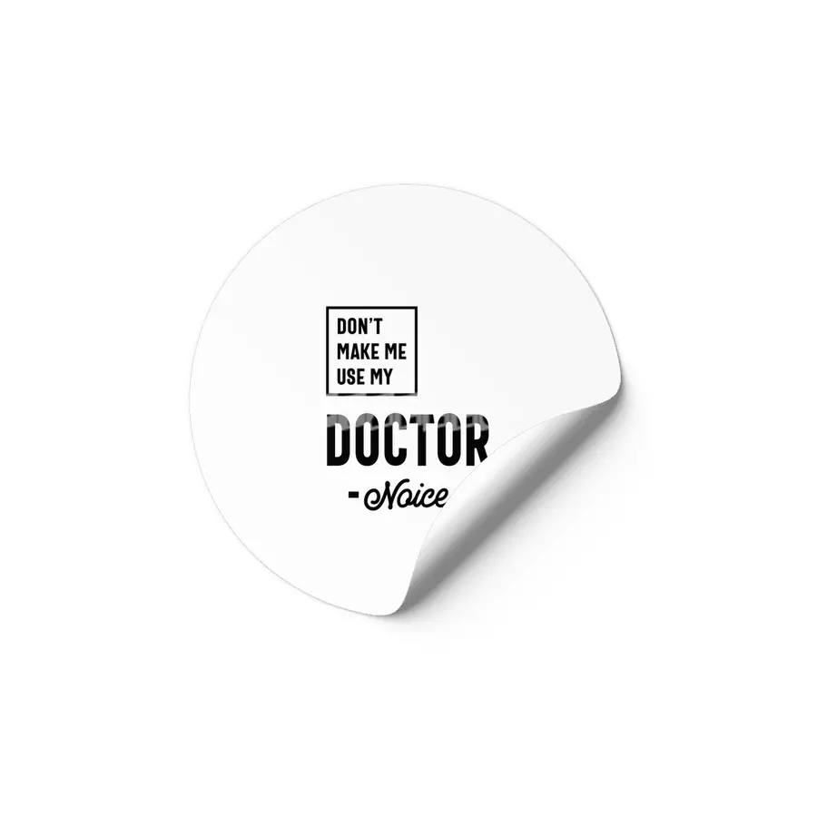 Doctor Job Title Men Women Gift Etiket