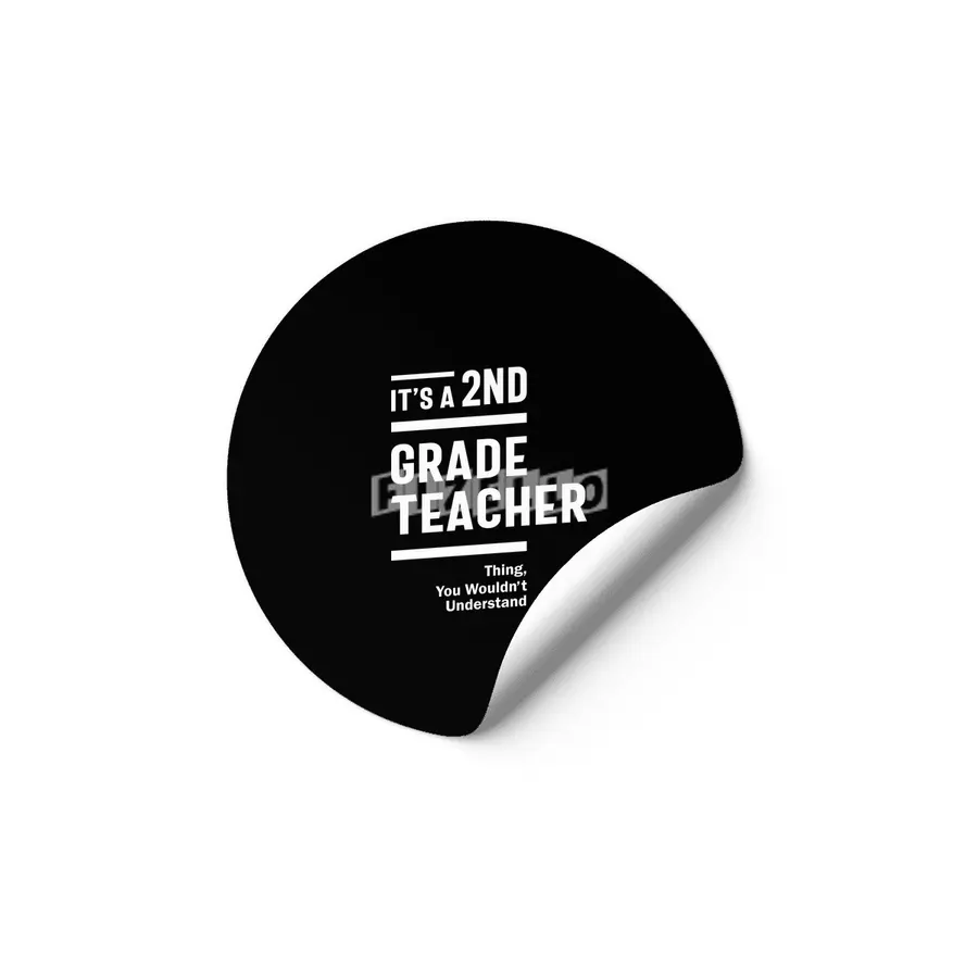 2nd Grade Teacher Job Title Occupation Gift Etiket