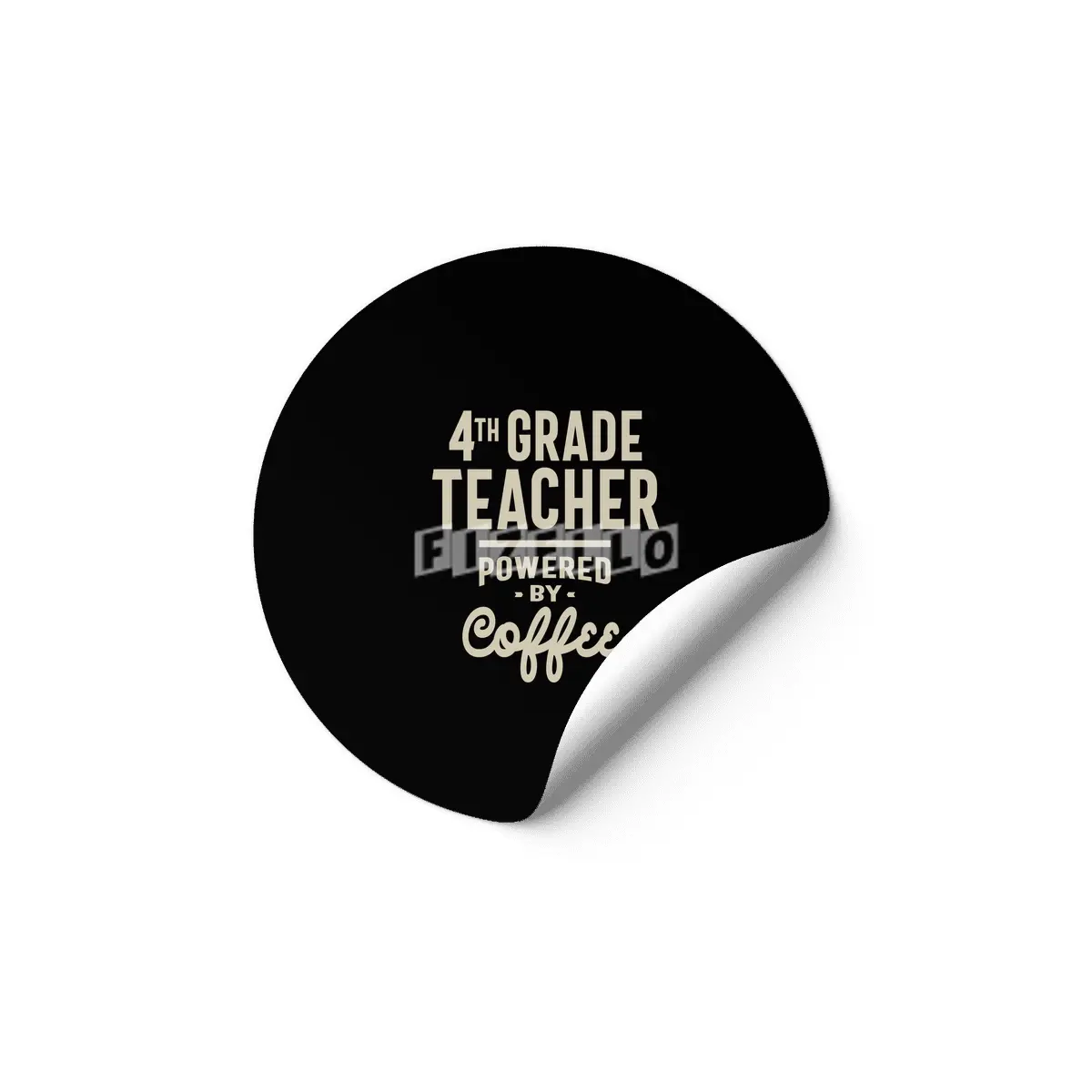 4th Grade Teacher Gift Funny Job Title Profession Occupation Etiket