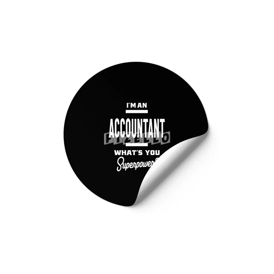 Accountant Work Job Title Gift Etiket