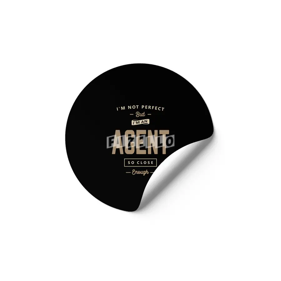 Agent Funny Job Title Profession Birthday Worker Etiket