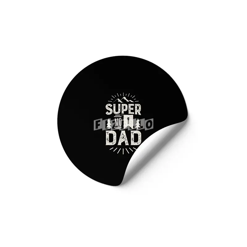Super Number 1 Dad. No 1 Daddy Etiket