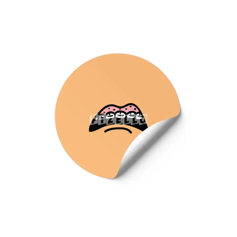 Buttheat mouth mask Etiket
