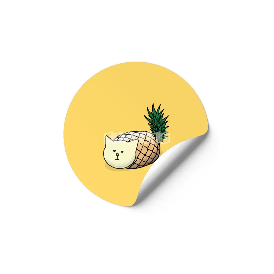 Pineapple Cat Etiket