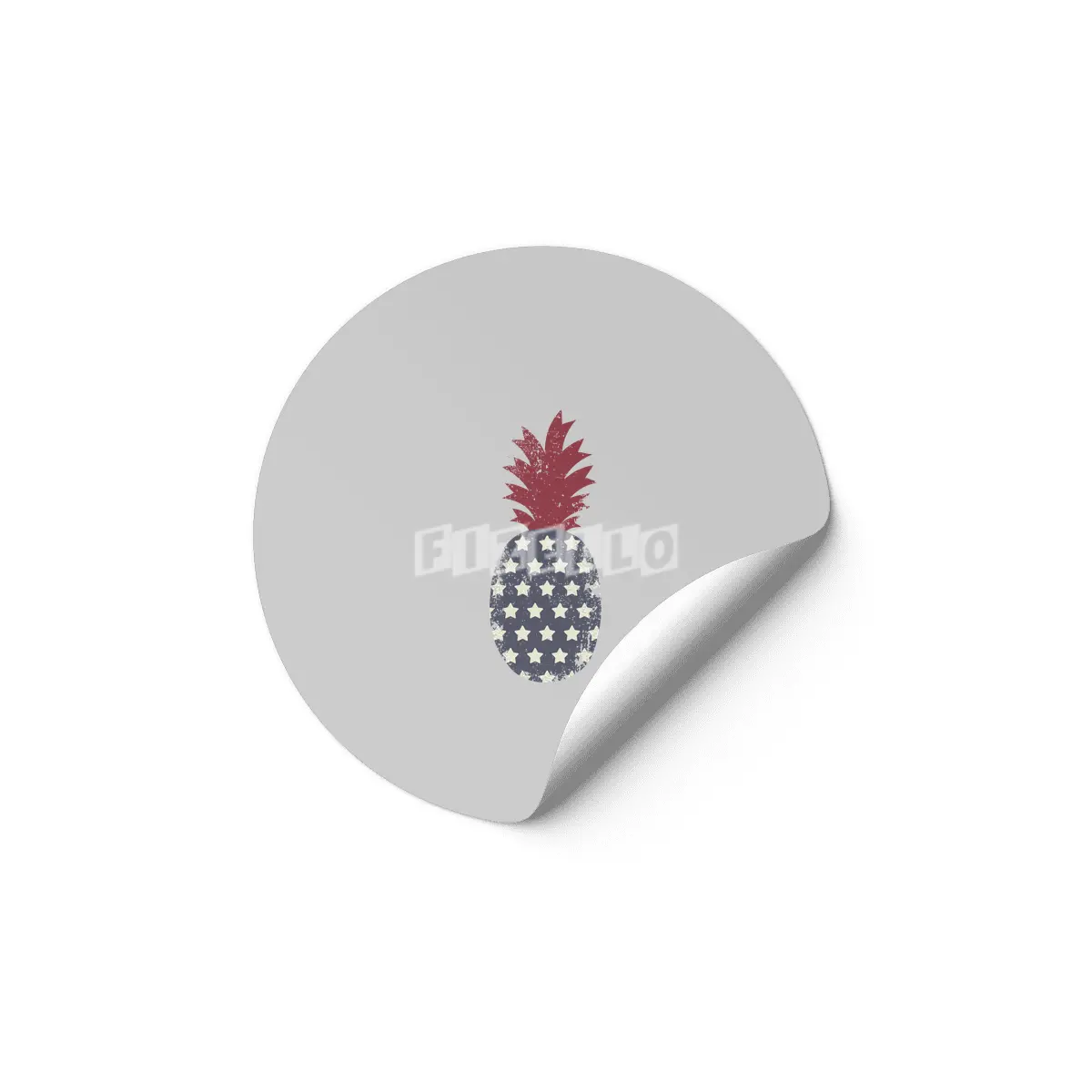 Patriotic Pineapple Etiket