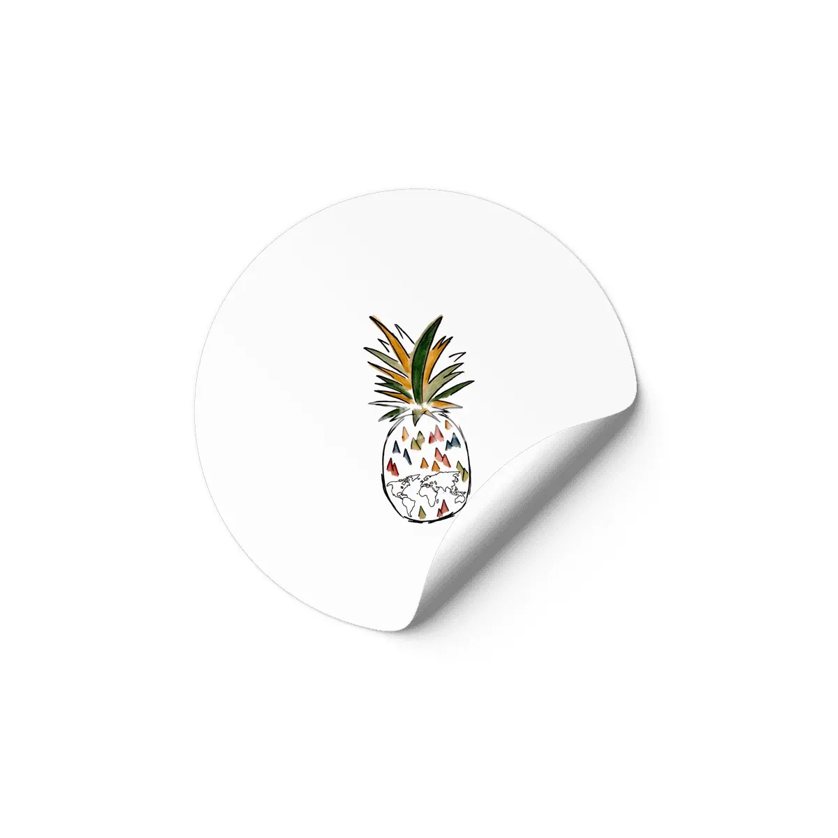 Travel Pineapple Etiket
