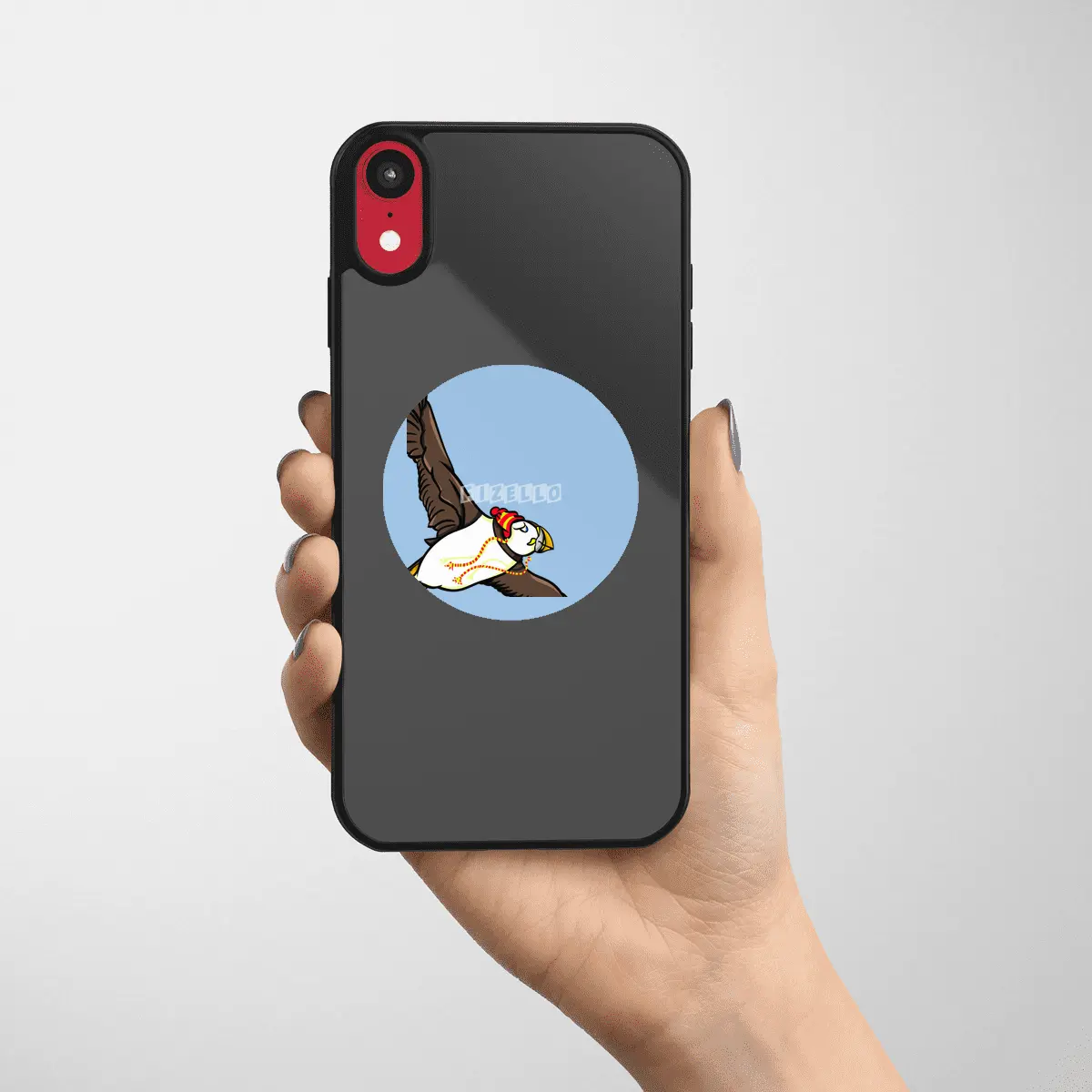 Puffin In A Winter Hat Etiket