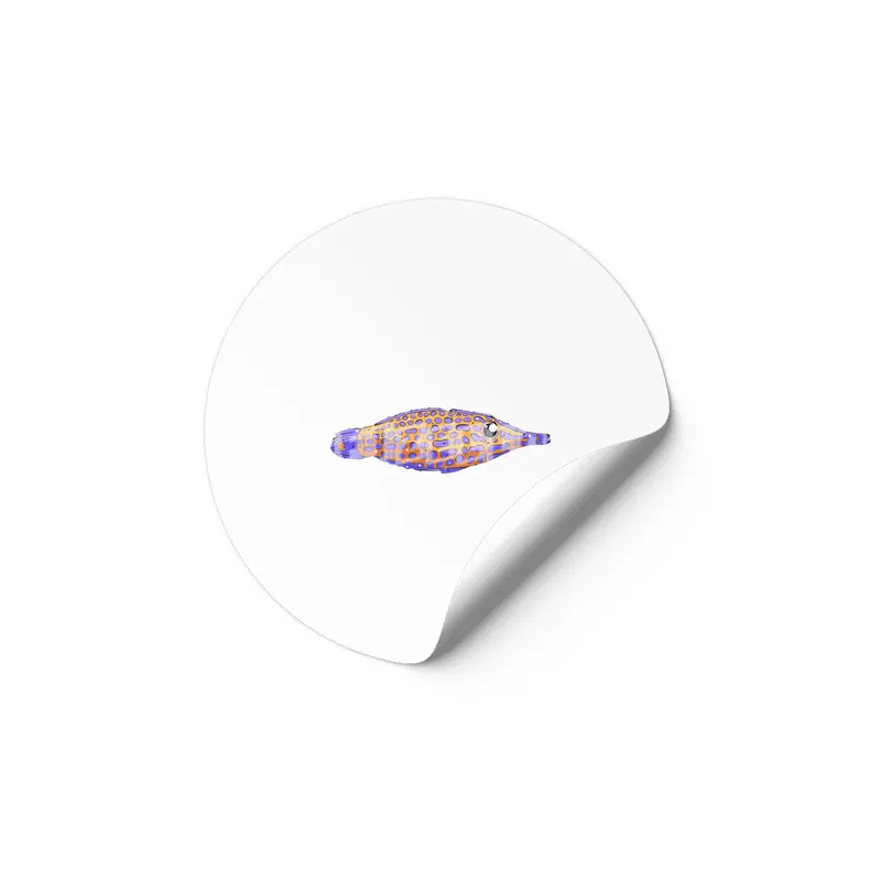 Orange Spotted Filefish Etiket