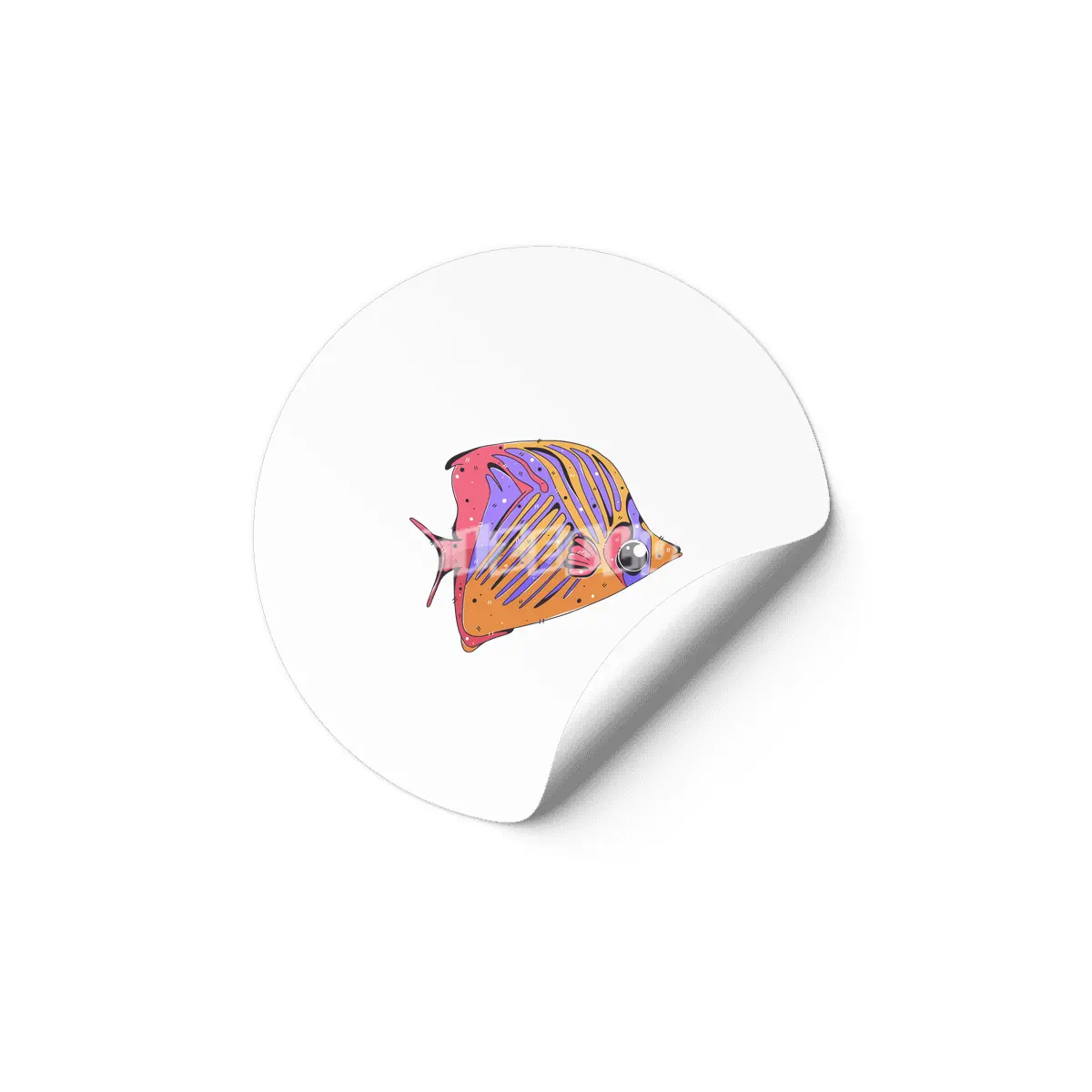 Threadfin Butterflyfish Etiket