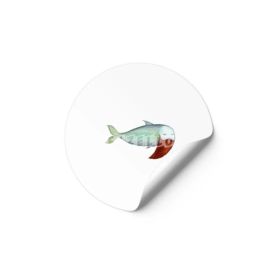 Fish with Beard Etiket