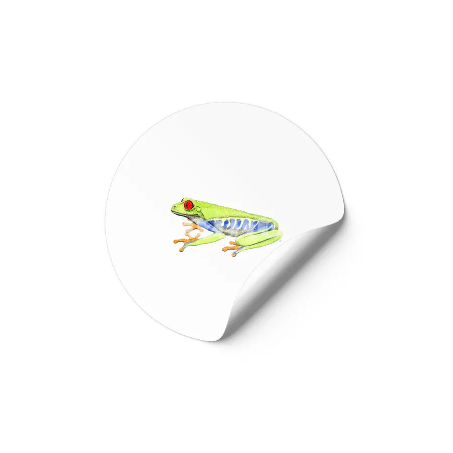 Red-eyed tree frog Etiket