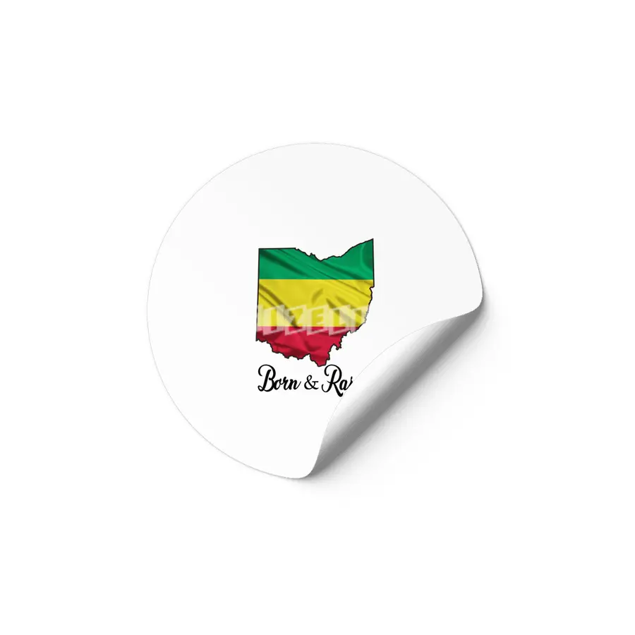 Born in Ethiopian Raised in Ohio - Without Star Etiket