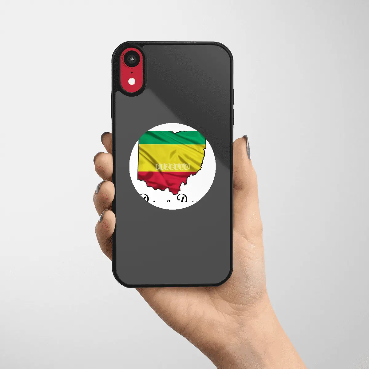 Born in Ethiopian Raised in Ohio - Without Star Etiket