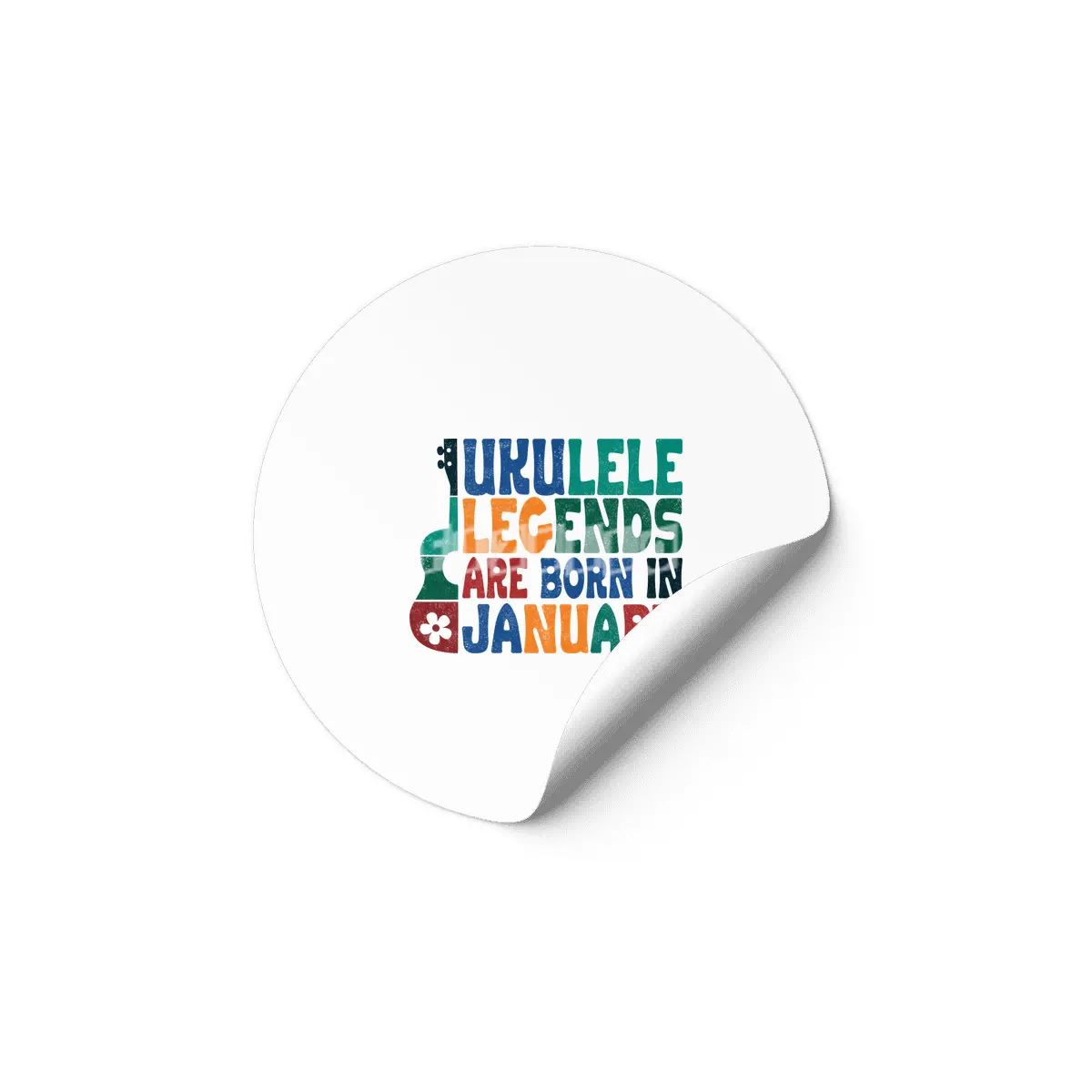 Ukulele Legends are born in January Etiket