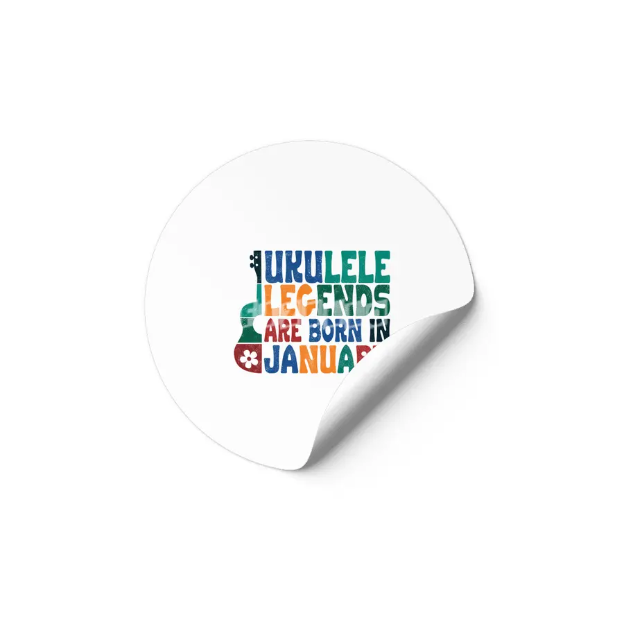 Ukulele Legends are born in January Etiket