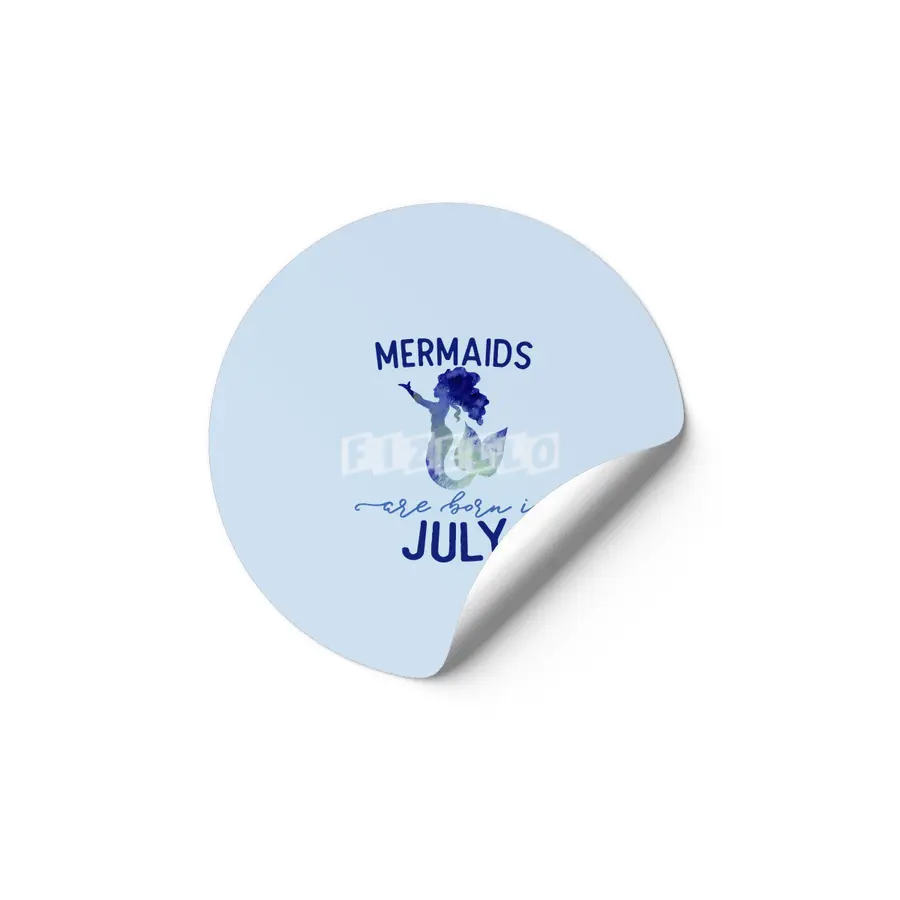 Mermaids are born in July Etiket