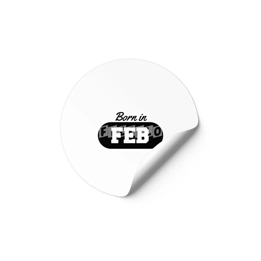 Born in February Etiket