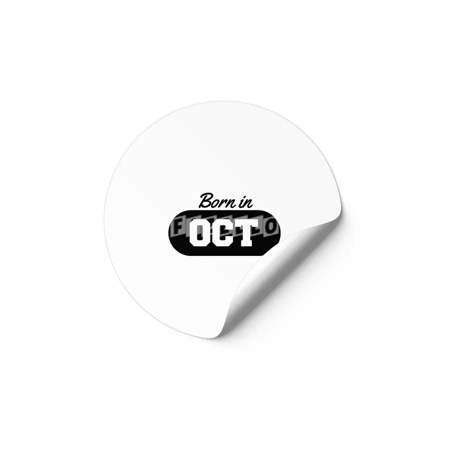 Born in October Etiket