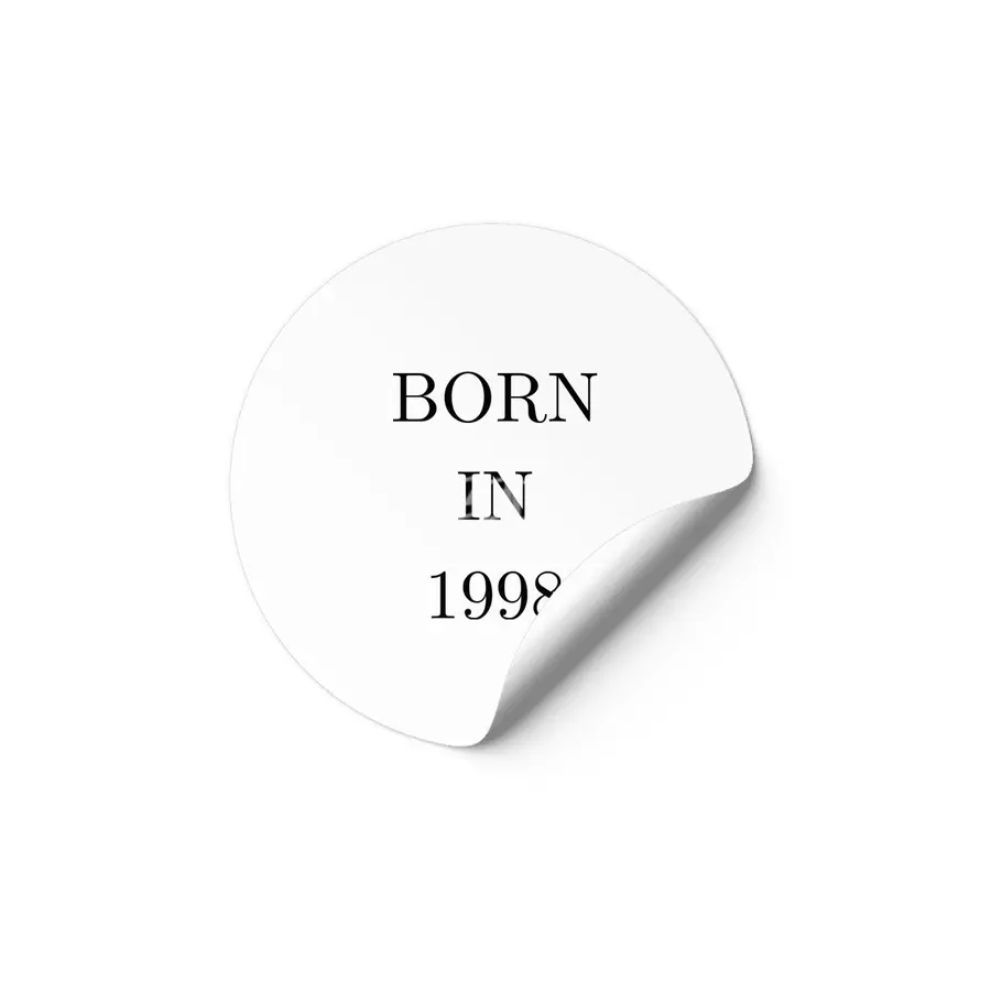 Born in 1998 Etiket