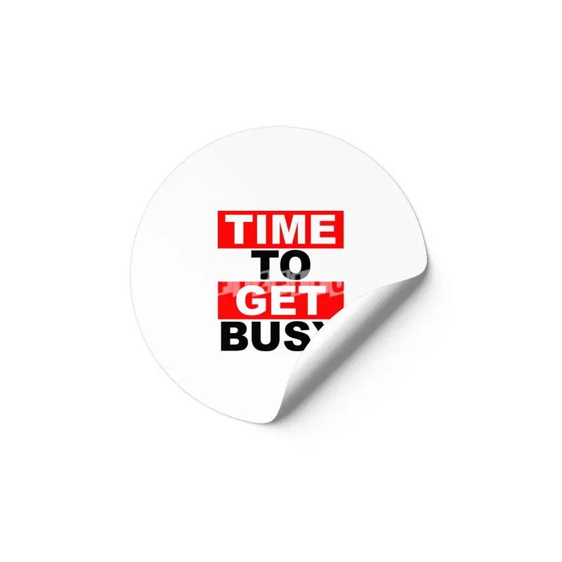 TIME TO GET BUSY 1 Etiket